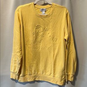 Pusheen yellow cooking sweatshirt size M
